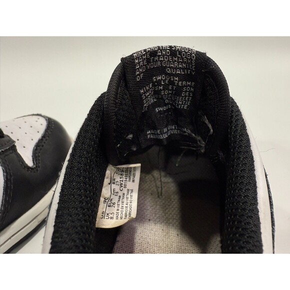 Nike Dunk Low “Panda” White Black CW1589-100 Baby / Toddler Size 9C - Picture 9 of 10